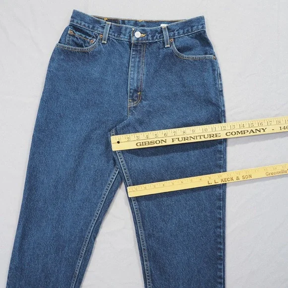 Classic Straight Leg Women's Jeans - Blue - Picture 5 of 11